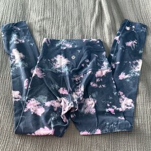 lululemon athletica Tie-Dye Leggings - Pink and Black